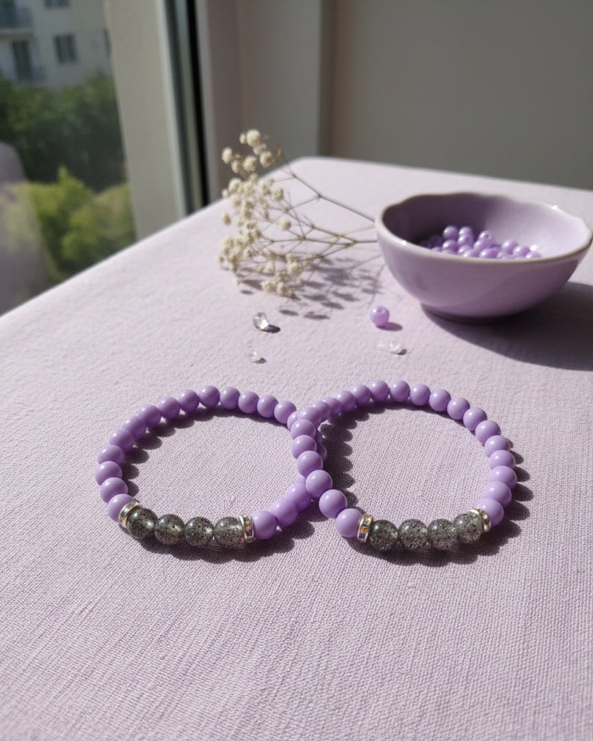Armband „Lavender Glow“