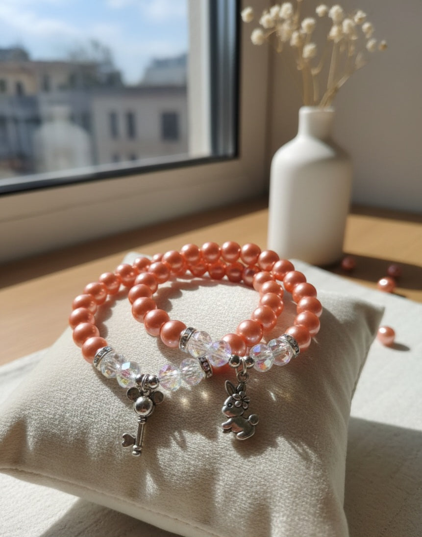 Armband „Peach Sparkle“