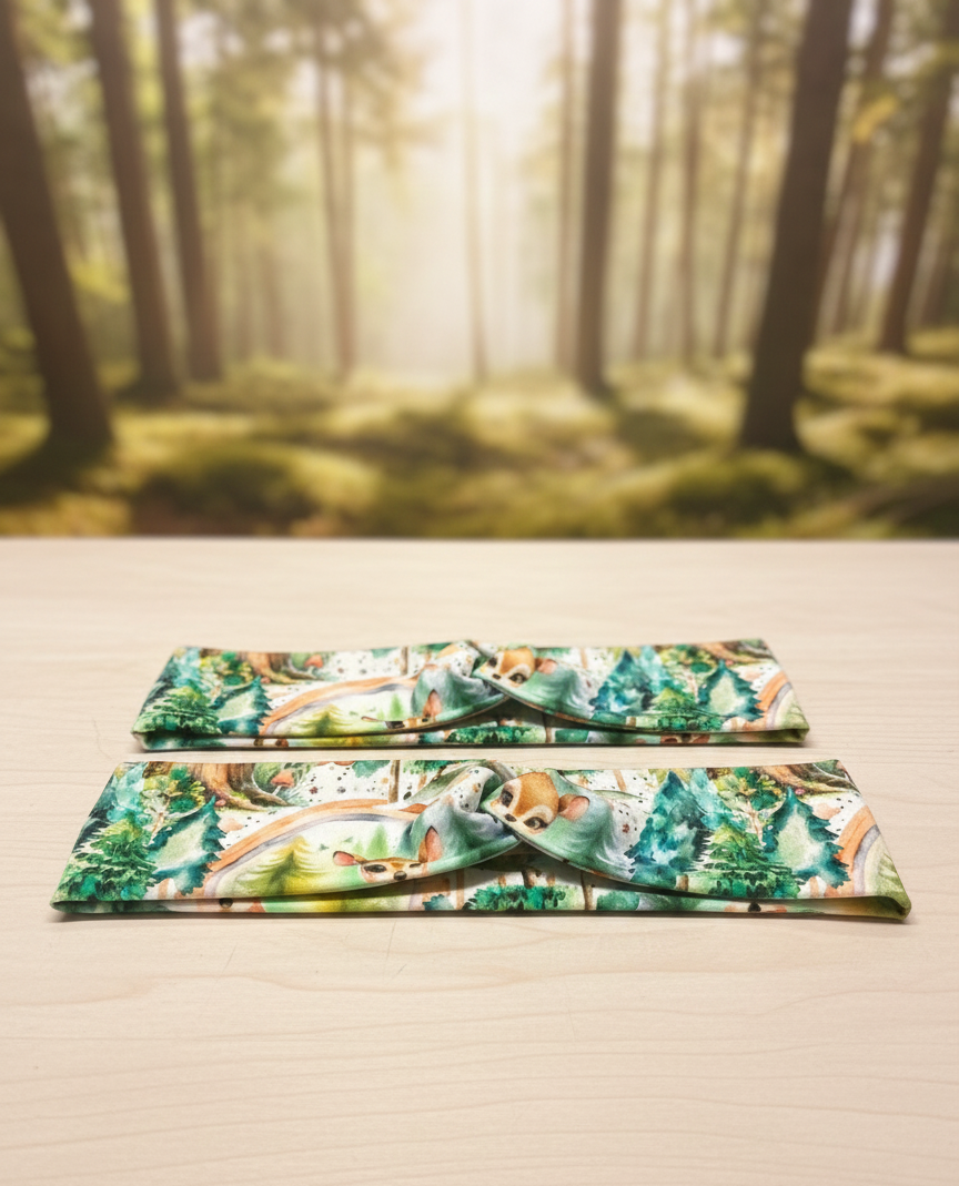 Magisches Waldhaarband mit süßen Rehen